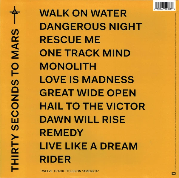 Виниловая пластинка THIRTY SECONDS TO MARS America