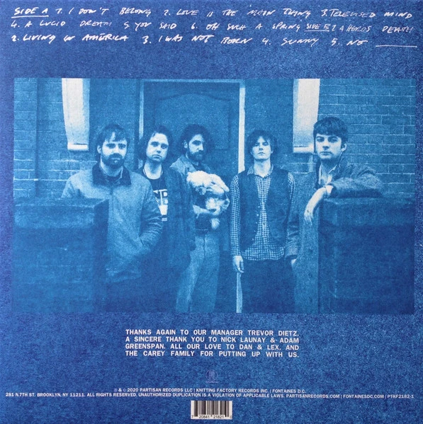 Виниловая пластинка FONTAINES D.C. A HERO'S DEATH