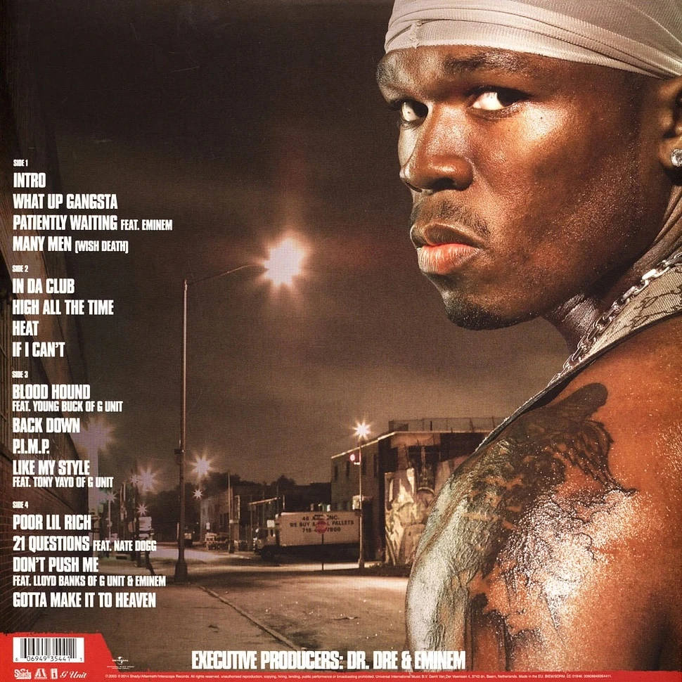 Виниловая пластинка 50 CENT Get Rich Or Die Tryin'