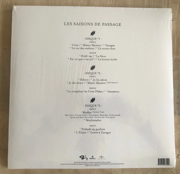 Виниловая пластинка M. LES SAISONS DE PASSAGE