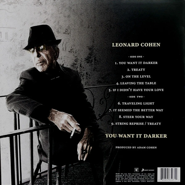 Виниловая пластинка LEONARD COHEN YOU WANT IT DARKER