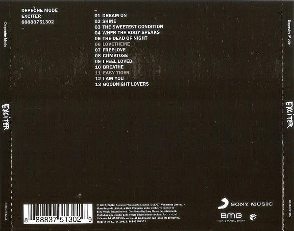 CD DEPECHE MODE — EXCITER