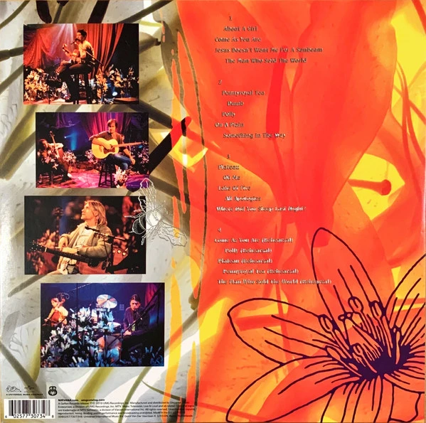 Виниловая пластинка NIRVANA MTV UNPLUGGED IN NEW YORK