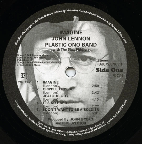 Виниловая пластинка JOHN LENNON LENNON