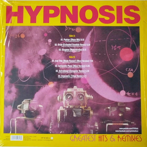 Виниловая пластинка HYPNOSIS GREATEST HITS & REMIXES