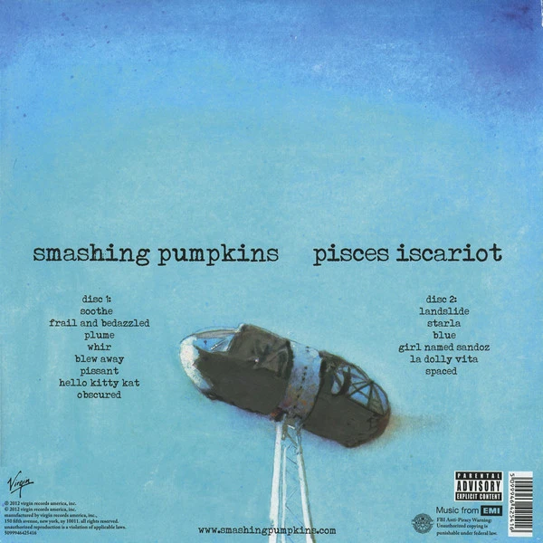 Виниловая пластинка SMASHING PUMPKINS PISCES ISCARIOT