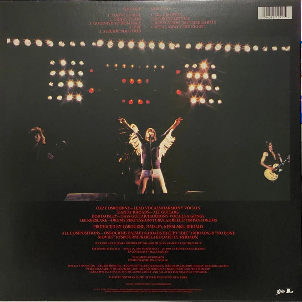 Виниловая пластинка OZZY OSBOURNE Blizzard Of Ozz