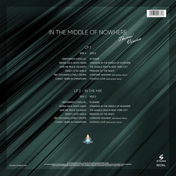 Виниловая пластинка THOMAS ANDERS SINGS MODERN TALKING: IN THE MIDDLE OF NOWHERE