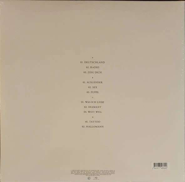 Виниловая пластинка RAMMSTEIN RAMMSTEIN