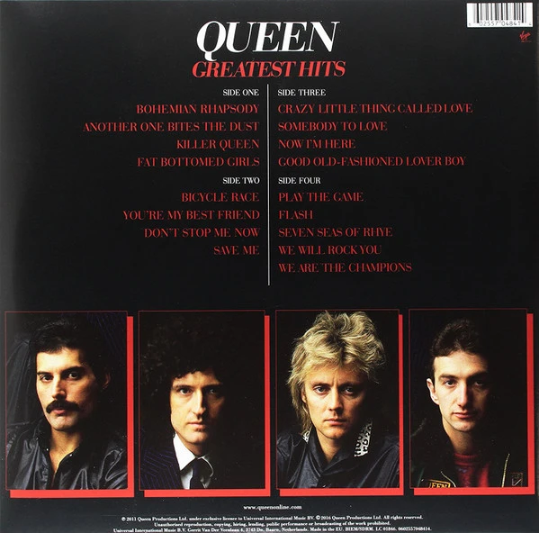 Виниловая пластинка QUEEN GREATEST HITS