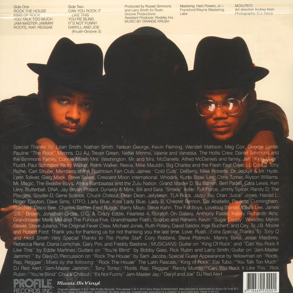 Виниловая пластинка RUN DMC KING OF ROCK