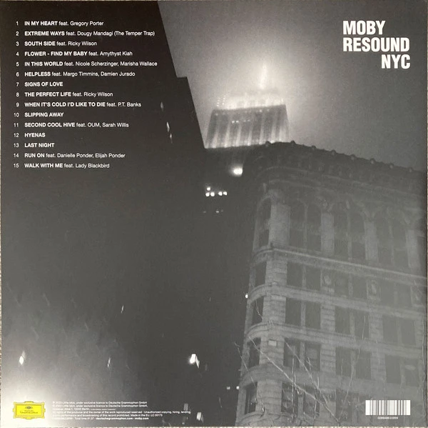 Виниловая пластинка MOBY RESOUND NYC