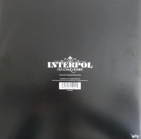 Виниловая пластинка INTERPOL OUR LOVE TO ADMIRE