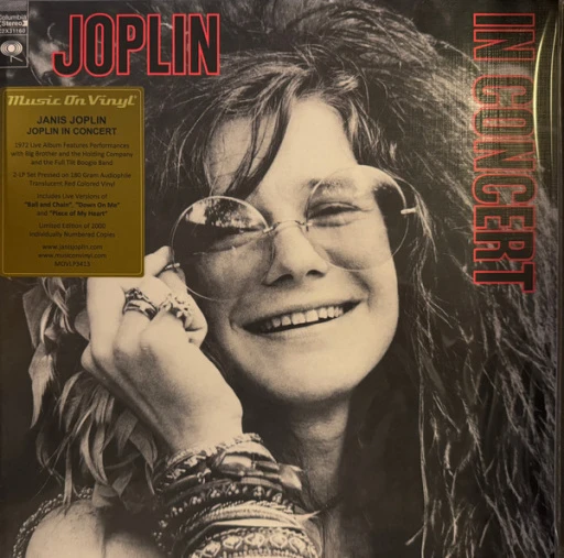Виниловая пластинка JANIS JOPLIN JOPLIN IN CONCERT