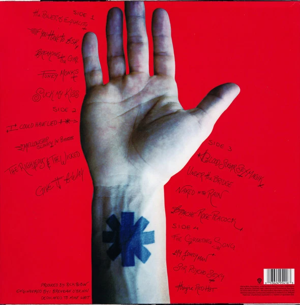 Виниловая пластинка RED HOT CHILI PEPPERS BLOOD SUGAR SEX MAGIC