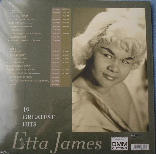 Виниловая пластинка ETTA JAMES AT LAST:19 GREATEST HITS