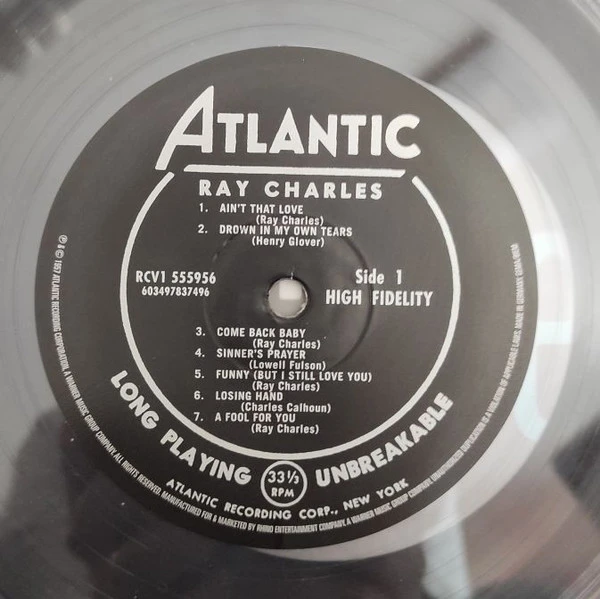 Виниловая пластинка RAY CHARLES RAY CHARLES