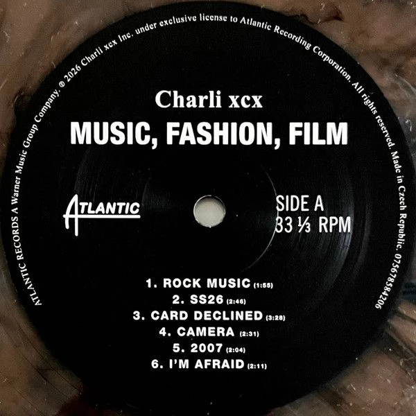 Виниловая пластинка CHARLI XCX MUSIC, FASHION, FILM INDIE EXCLUSIVE YORKSHIRE SMOKE VINYL EDITION