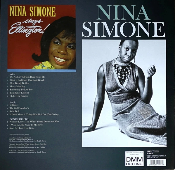 Виниловая пластинка NINA SIMONE SINGS ELLINGTON!