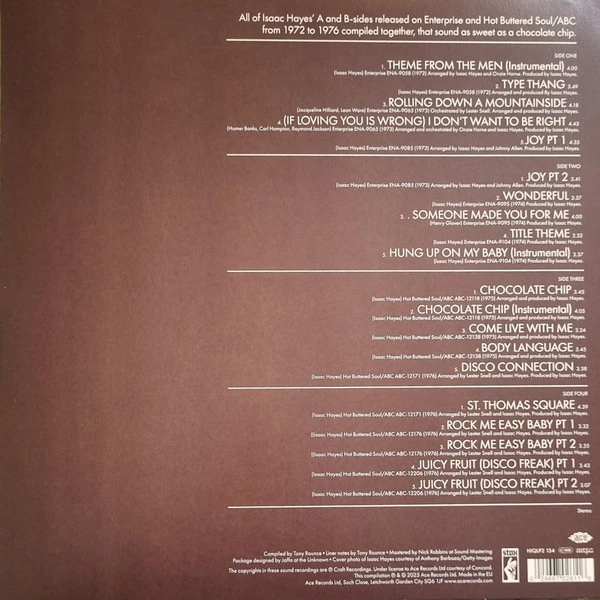 Виниловая пластинка ISAAC HAYES Hot Buttered Singles Volume 2 1972-1976