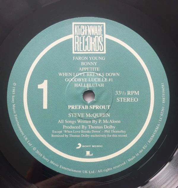 Виниловая пластинка PREFAB SPROUT STEVE MCQUEEN