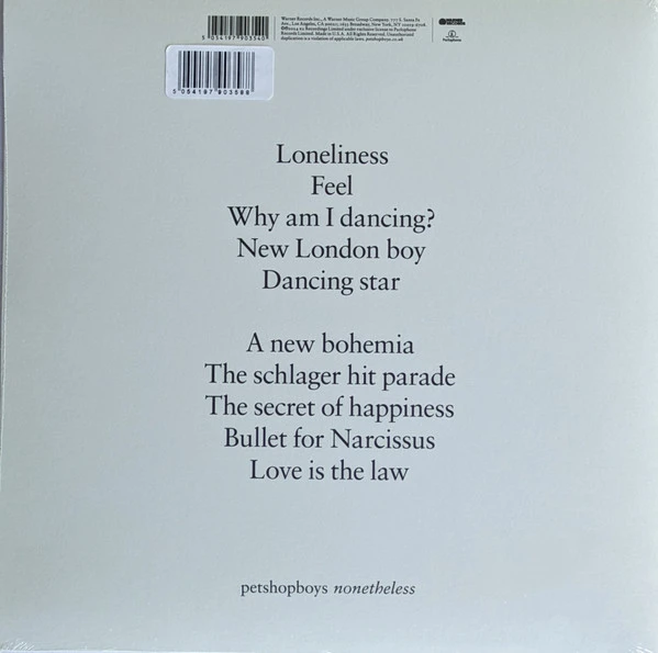 Виниловая пластинка PET SHOP BOYS NONETHELESS