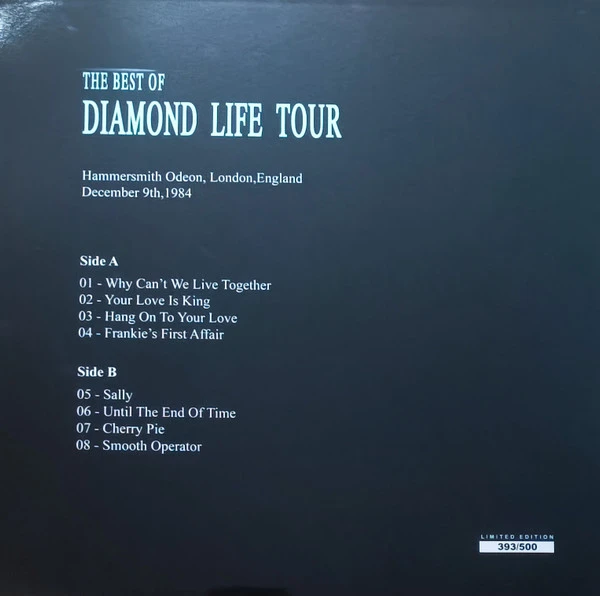 Виниловая пластинка SADE LIVE IN LONDON
