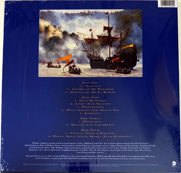 Виниловая пластинка VANGELIS OST 1492: CONQUEST OF PARADISE