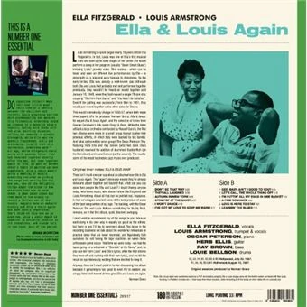 Виниловая пластинка LOUIS ARMSTRONG & ELLA FITZGERALD ELLA & LOUIS AGAIN