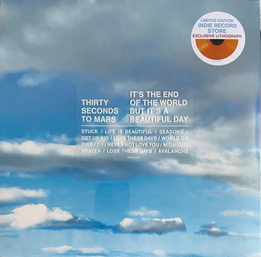 Виниловая пластинка THIRTY SECONDS TO MARS IT'S THE END OF THE WORLD BUT IT'S A BEAUTIFUL DAY