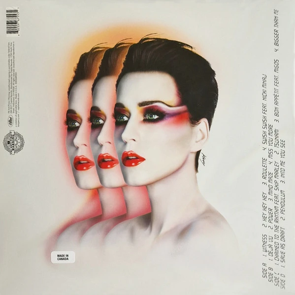 Виниловая пластинка KATY PERRY WITNESS