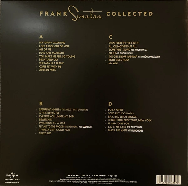 Виниловая пластинка FRANK SINATRA COLLECTED