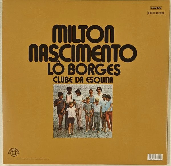 Виниловая пластинка MILTON NASCIMENTO & LO BORGES CLUB DA ESQUINA