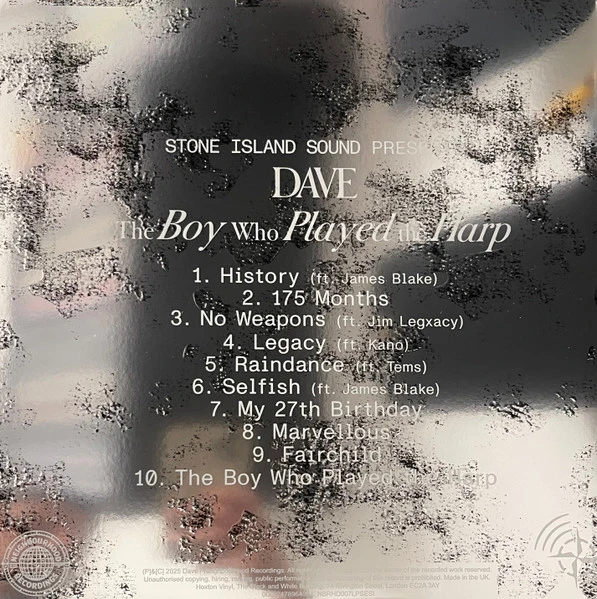 Виниловая пластинка SANTAN DAVE X STONE ISLAND THE BOY WHO PLAYED THE HARP