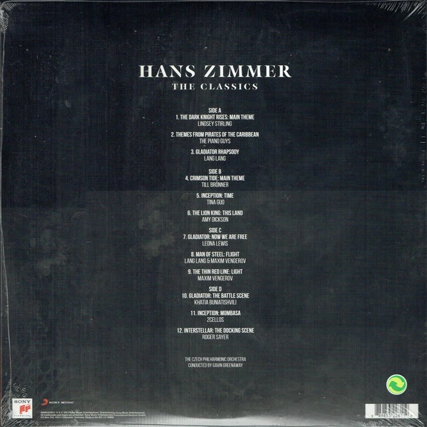 Виниловая пластинка HANS ZIMMER Hans Zimmer - The Classics