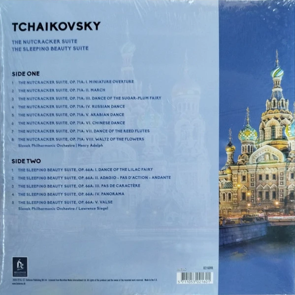 Виниловая пластинка SLOVAK PHILHARMONIC ORCHESTRA TCHAIKOVSKY THE NUTCRACKER SUITE, THE SLEEPING BEAUTY