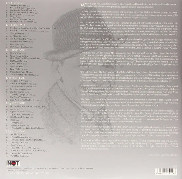 Виниловая пластинка FRANK SINATRA PLATINUM COLLECTION
