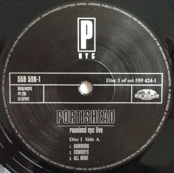 Виниловая пластинка PORTISHEAD ROSELAND NYC LIVE