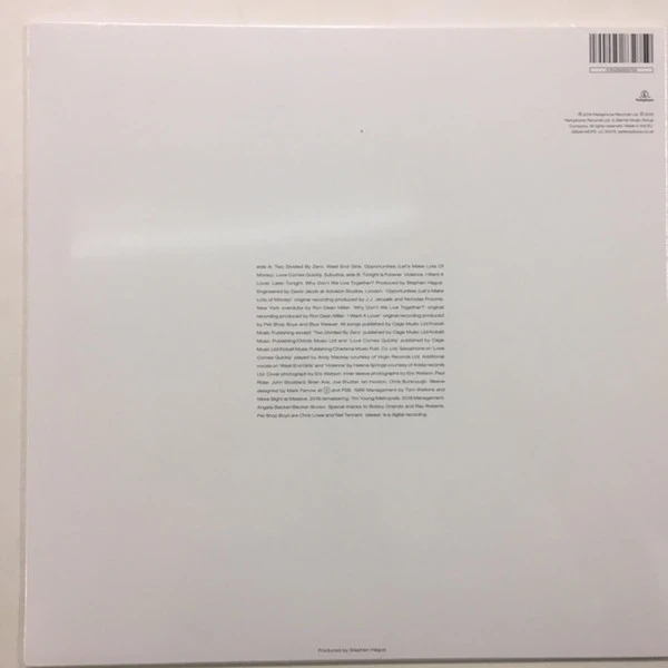 Виниловая пластинка PET SHOP BOYS PLEASE