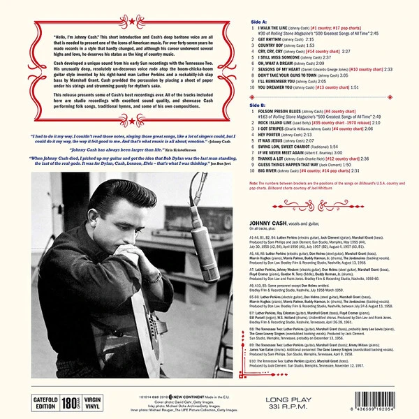Виниловая пластинка JOHNNY CASH HITS