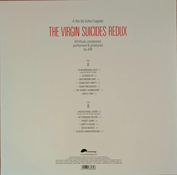 Виниловая пластинка AIR THE VIRGIN SUICIDES REDUX