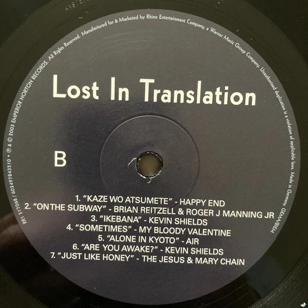 Виниловая пластинка VARIOUS OST LOST IN TRANSLATION