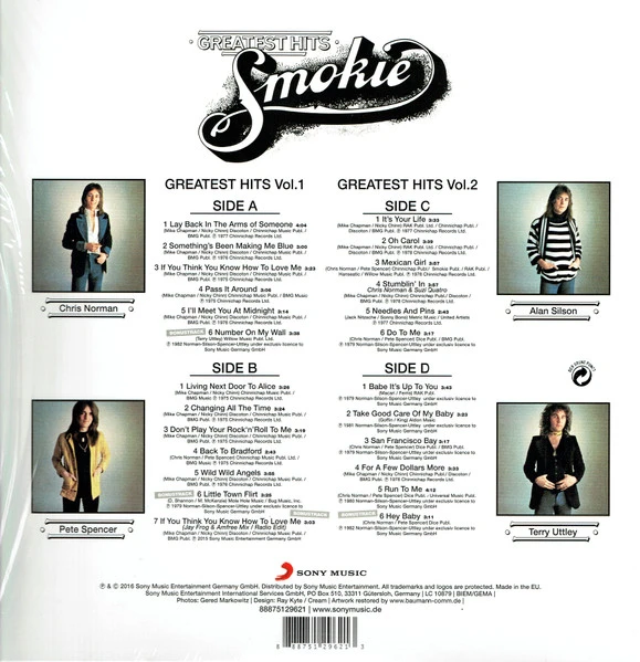 Виниловая пластинка SMOKIE Greatest Hits