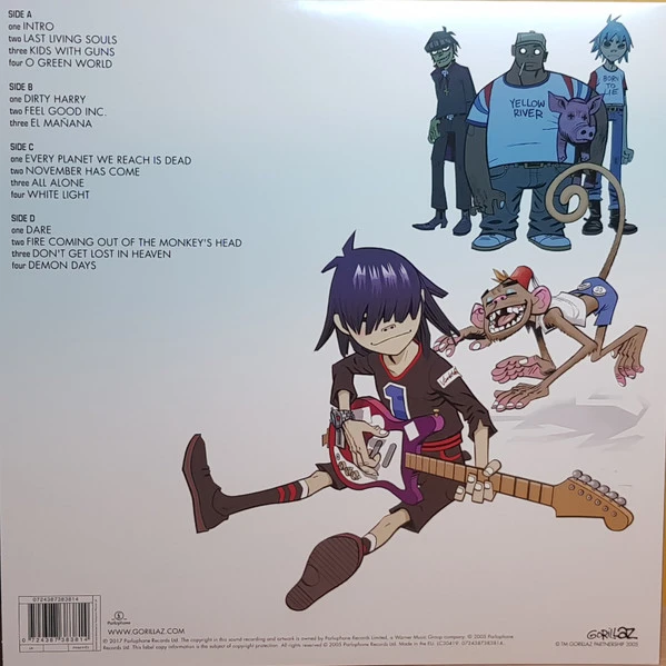 Виниловая пластинка GORILLAZ Demon Days