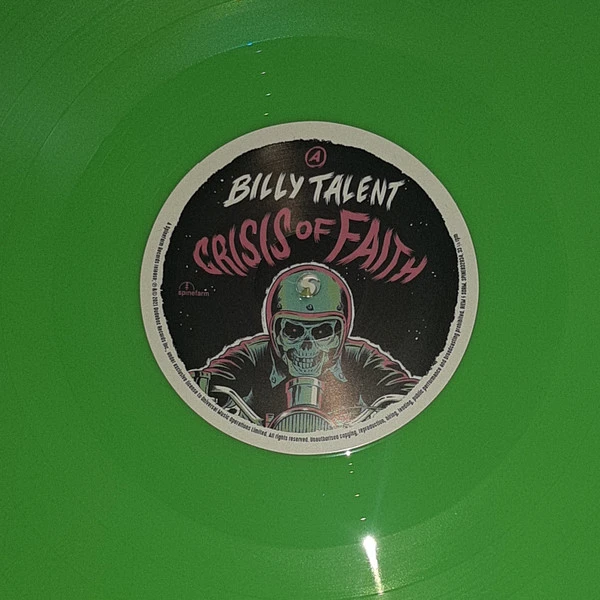 Виниловая пластинка BILLY TALENT CRISIS OF FAITH
