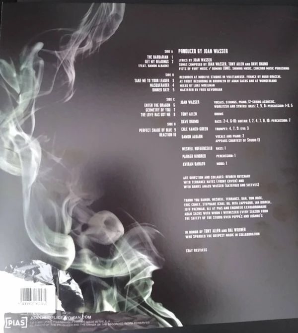 Виниловая пластинка JOAN AS POLICE WOMAN, TONY ALLEN & DAVE OKUMU THE SOLUTION IS RESTLESS