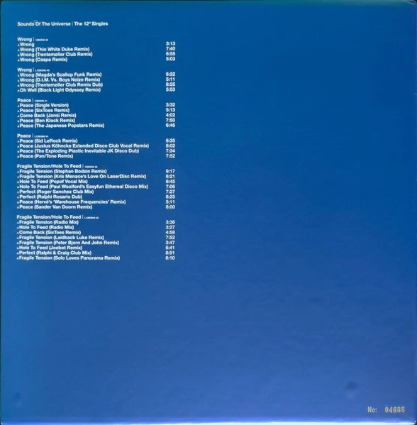 Виниловая пластинка DEPECHE MODE Sounds Of The Universe - The 12" Singles"