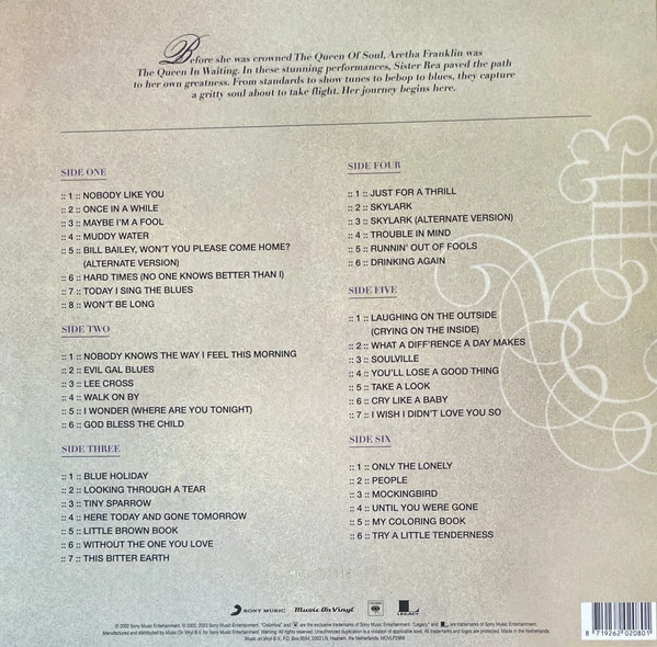 Виниловая пластинка QUEEN IN WAITING The Columbia Years 1960-65