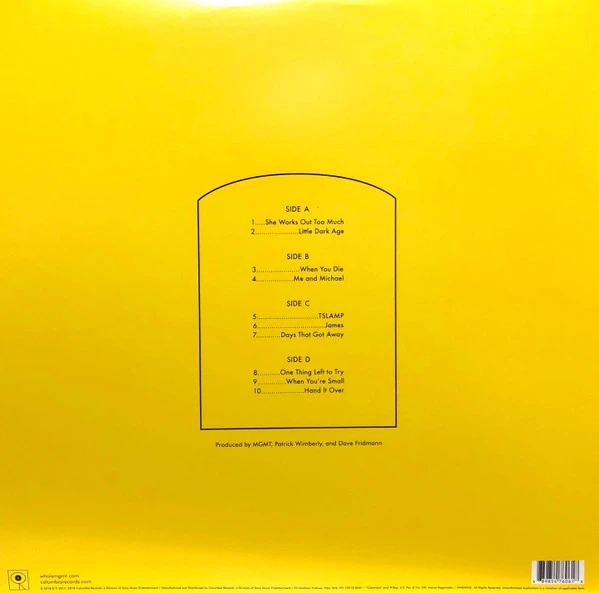 Виниловая пластинка MGMT LITTLE DARK AGE