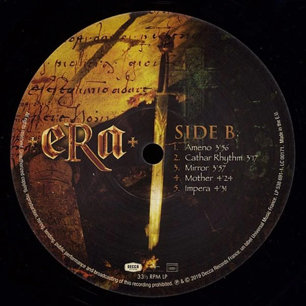 Виниловая пластинка ERA ERA